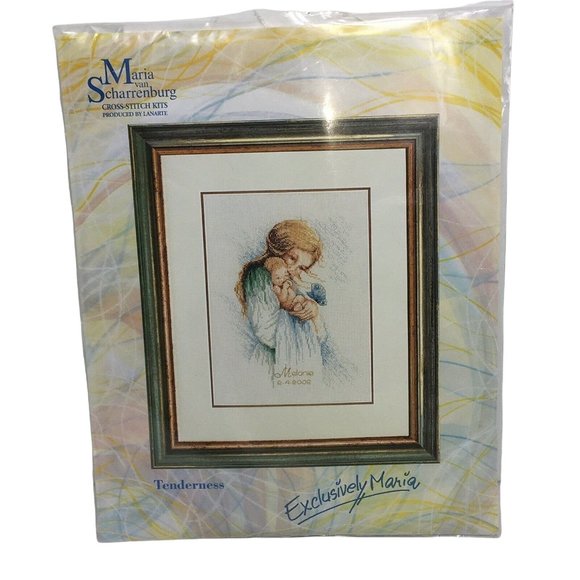 Maria Van Scharrenburg Cross Stitch Kit Tenderness Mother With Child Needle Work - Picture 1 of 12